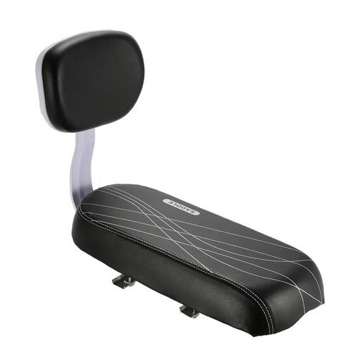 Selle Arrière De Vélo En Cuir Pu Souple Pour Enfant,Siège Arrière De Vélo,Polymère,Coussin Confortable,Vtt,Accessoires D'équitation Universels - Type Seat Black