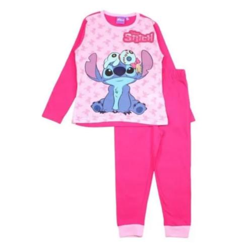 Pyjama Enfant Fille Lilo Et Stitch Fushia En Coton (Taille 8 Ans,Couleur Fushia)