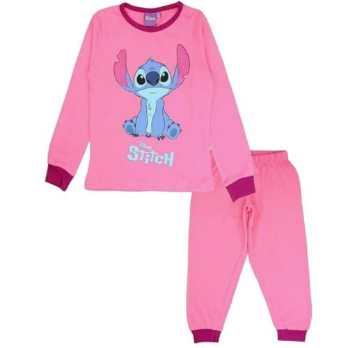 Pyjama Stitch Disney Fille En Coton (Taille 6 Ans,Couleur Fushia)