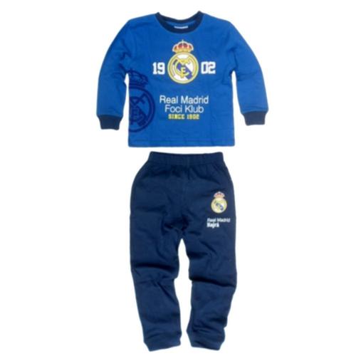 Pyjama Long Real Madrid Enfant Bleu (Taille 3 Ans,Couleur Bleu)