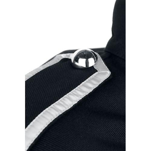 Veste De Style Officier ( Jacket ) Noire / Argent