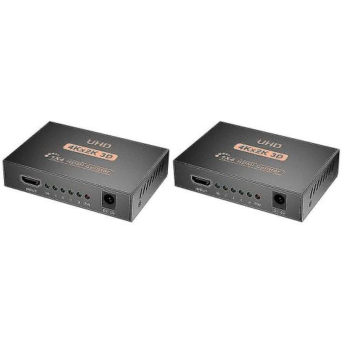 2x 4k 1x4 Splitter By 1 Port To 4 Display Duplicate/Mirror Usb Powered Splitter For Ps5 (One To Fou