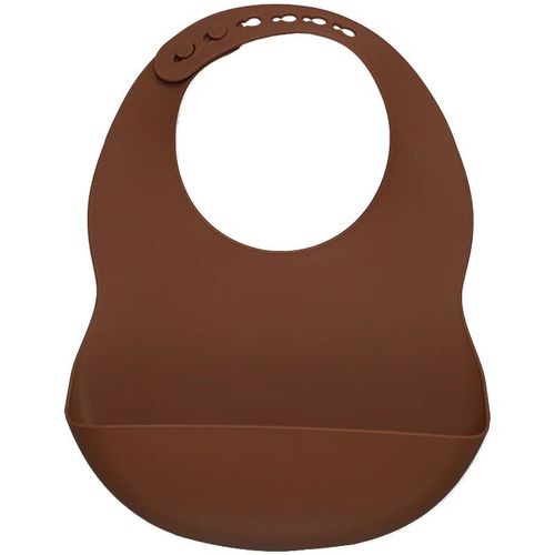 Bavoirs En Silicone Souple Pour Enfants,À La Mode,Pour L'alimentation Des Bébés,Imperméables,Accessoires De Qualité Alimentaire Pour Nouveau-Nés,1 Pièce - Type 022-Clay