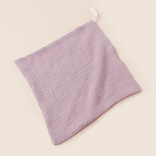 Serviette De Bain En Coton Pour Bébé Garçon Et Fille,Bavoir Doux Avec Lanière Pour Le Rôt Du Nourrisson - Type Purple