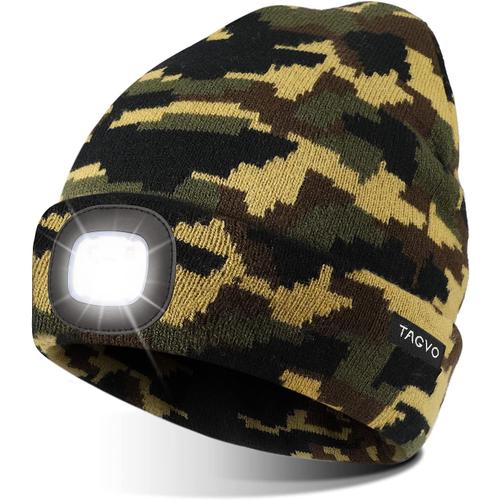 Bonnet avec lumière LED, chapeau de lampe frontale, capuchon avec lampe à  lumière led