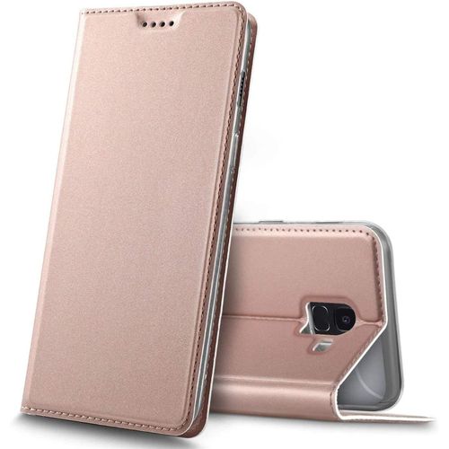 Pour Samsung Galaxy J6 2018, Coque Pochette Pour Galaxy J6 2018 Fonction Wallet - Rose