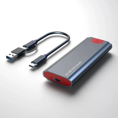 Outil adaptateur USB C M.2 NVMe,boîtier en aluminium 3.1,boîtier SSD,boîtier HDD,protocole touristes,disque dur SSD M2 NVMe - Type OTG Cable