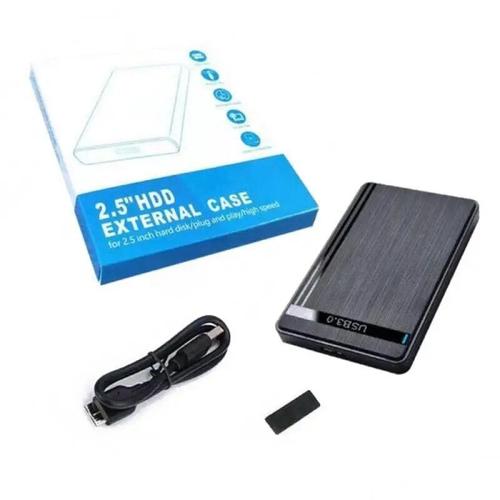 Boîtier de disque dur externe portable mince et durable,haute vitesse,sauvegarde de données,SSD,élégant - Type Black