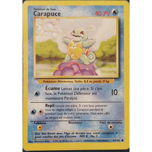 Carapuce 63/102.
