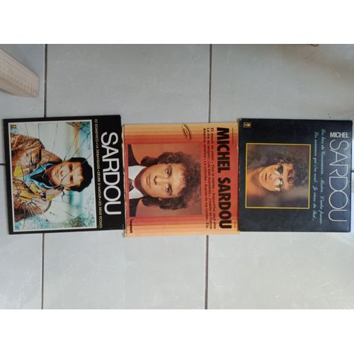 Lot 3 Albums Vinyles Michel Sardou