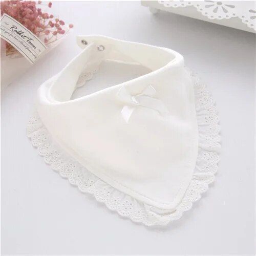 Lawadka-Bavoirs En Coton Avec N?Ud Pour Nouveau-Né,Bavoirs Mignons Pour Garçons Et Filles,Serviettes De Salive Pour Bébé,Bandana Gentleman - Type Triangle White