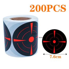 Autocollants de cible auto-adhésifs,éclaboussures porteurs,tir réactif,7.50cm,1 rouleau - Type D 200pcs