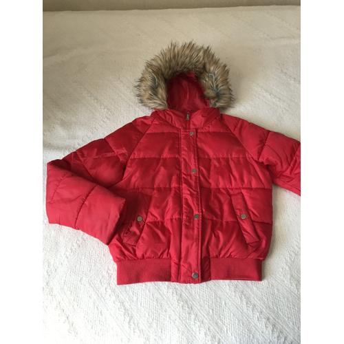 Manteau Rouge Taille M Jennyfer