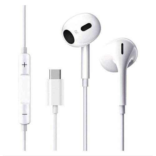 Ecouteurs USB Type C,Intra Auriculaires Casque avec Micro (Hi-Res) et contrôle du Volume pour iPhone,iPad Pro,Samsung,Xiaomi,Huawei,OnePlus,Google Pixel 4 et Autres périphériques d'interface de Type C