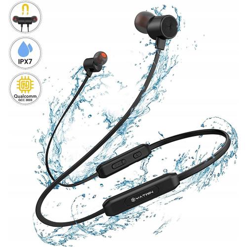 YATWIN BLACK écouteurs intra-auriculaires sport Bluetooth