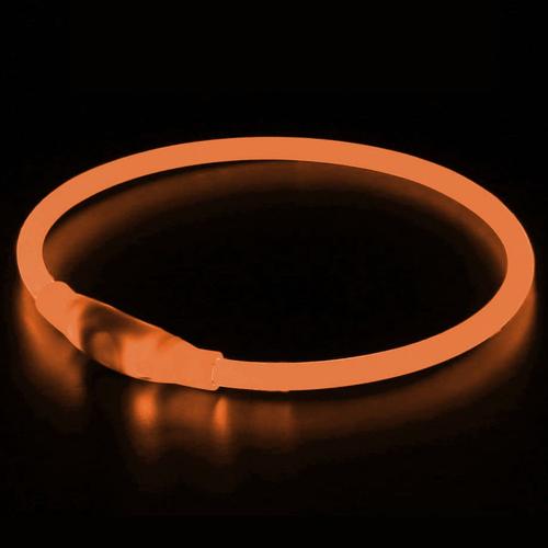 Collier De Chien Led - Collier De Chien Lumineux Rechargeable Par Usb Qui Brille Dans Le Noir,Orange50cm