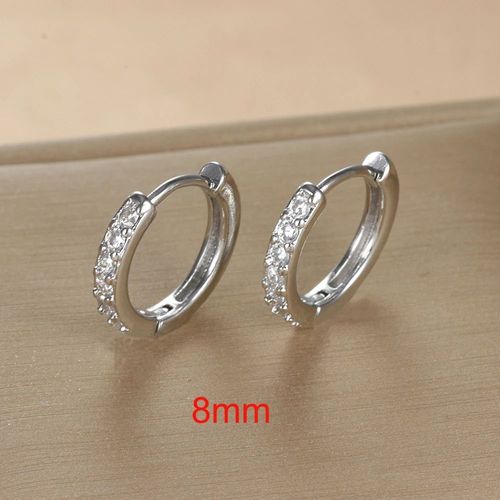 Petites Boucles D'oreilles Huggie Hoop En Acier Inoxydable Pour Femmes,Cercle Rond,Boucle D'oreille Punk Unisexe,Boucle D'oreille Rock,Bijoux Piercing Au Cartilage,2 Pièces