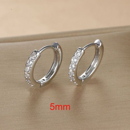Petites Boucles D'oreilles Huggie Hoop En Acier Inoxydable Pour Femmes,Cercle Rond,Boucle D'oreille Punk Unisexe,Boucle D'oreille Rock,Bijoux Piercing Au Cartilage,2 Pièces
