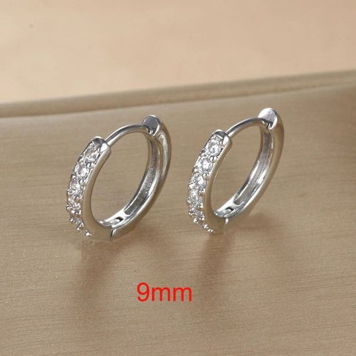 Petites Boucles D'oreilles Huggie Hoop En Acier Inoxydable Pour Femmes,Cercle Rond,Boucle D'oreille Punk Unisexe,Boucle D'oreille Rock,Bijoux Piercing Au Cartilage,2 Pièces