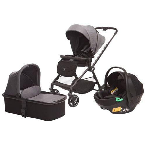 Poussette Trio Athéna Avec Siège-Auto I-Prim Gris - Noir