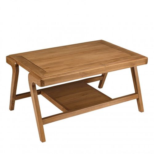 Table Basse Rectangulaire Double Plateau En Teck