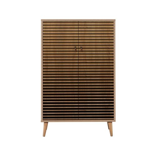 Buffet Effet Bois Beige 80x36 Cm