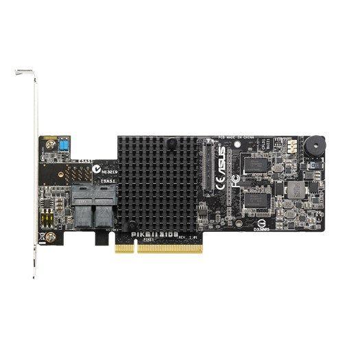 ASUS PIKE II 3108-8i/16PD - Contrôleur de stockage (RAID) - 8 Canal - SATA 6Gb/s / SAS 12Gb/s - profil bas - RAID RAID 0, 1, 5, 6, 10, 50, 60 - PCIe 3.0 x8