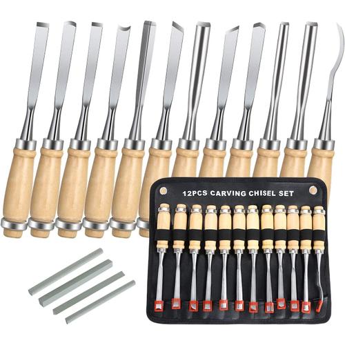 Kit Sculpture Bois Outils, Outil de Gravure Bois Kit avec 12 couteaux de  sculpture, 10Pcs blocs de bois, 5 gants résistants aux A146 - Cdiscount  Beaux-Arts et Loisirs créatifs