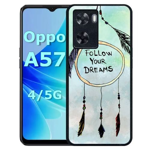 Coque Pour Oppo A57 - Attrape Rêve Dreams - Silicone - Noir