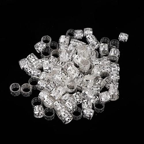 100pcs or mèches de cheveux longs boutons de perles accessoires