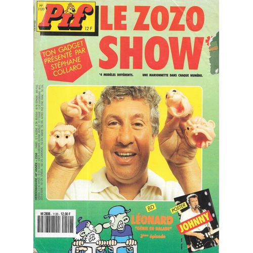 Pif Gadget N°1120 (09/1990) - Johnny Hallyday [Poster Central] - Lucky Luke (Histoire Complète)