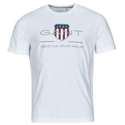 T-Shirt Gant Archive Shield Blanc