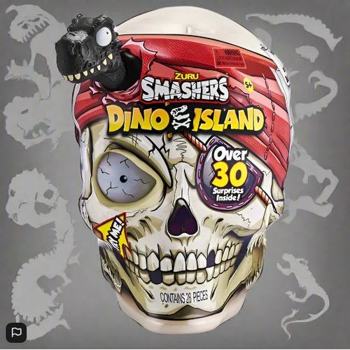 Smashers Dinosaur Island Giant Skull Over 30 Surprises Inside By Zuru