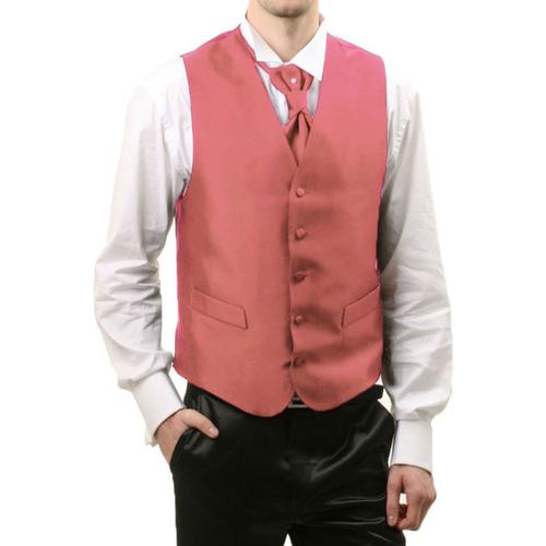 Gilet Cérémonie Rose Homme