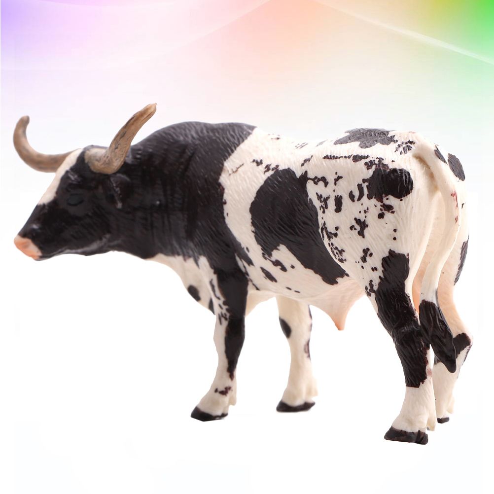 1pc Figurine En Cuir De Vache De Simulation - 5