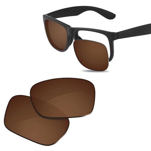 Lentilles De Rechange Polarisées Glintbay New Performance Pour Les Lunettes De Soleil Ray-Ban Rb4165-54 Justin-Plusieurs Couleurs - Type Bronze Brown