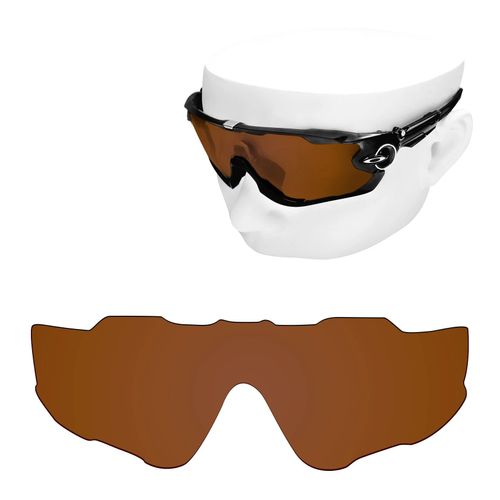 Wing Wlit-Verres Polarisés De Pour Lunettes De Soleil Oakley Jawbreaker Wing 9,Plusieurs Couleurs,Lentilles Uniquement - Type Earth Brown