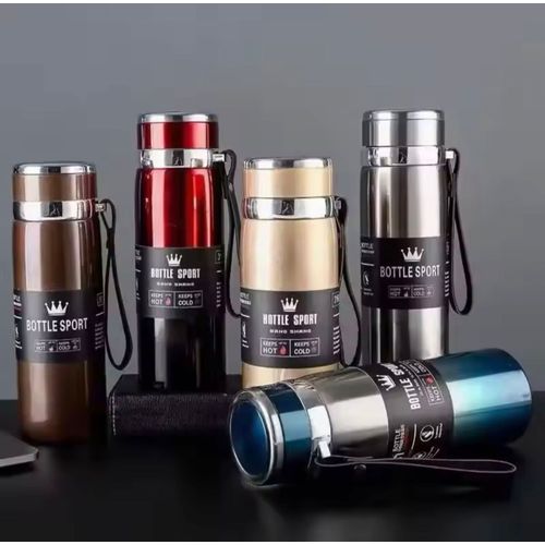 Bouteille Isotherme En Acier Inoxydable, Bouteille D'eau Thermos, Flacons Sous Vide, Café Froid Et Chaud, Cadeaux, 1l
