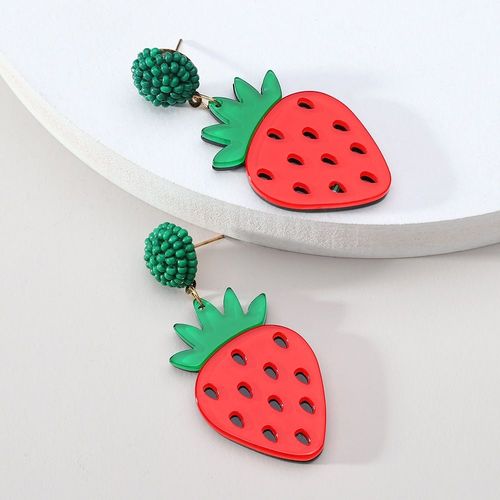 Boucles D'oreilles Pendantes En Acrylique Pour Femmes,Fruits Et Citron,Pitaya Harvey,Grandes Boucles D'oreilles,Charme De Luxe,Bijoux D'été Particuliers Élégants,Tendance De La Mode