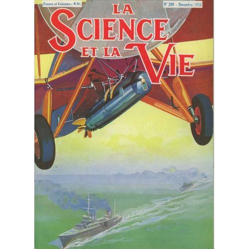 La Science Et La Vie N° 209 Les Houilleres Francaises - L Avion Torpilleur  - Machine A Ecrire - 401 Peugeot