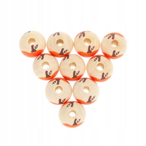 100pcs Perles De Citrouille Bricolage Perles De Bricolage En Bois