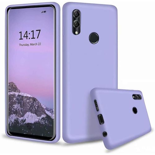 Huawei P Smart 2019/Honor 10 Lite Coque Ultra Mince Liquide Pour Gel Doux Microfibre De Caoutchouc Rayure Protecteur Cas(Bleu Violet)