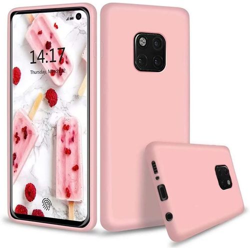 Coque Huawei Mate 20 Pro Ultra Fine Liquide Caoutchouc Souple En Gel De Anti-Rayures (Rose)