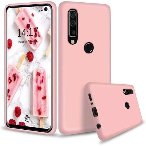 Coque Huawei P30 Lite Ultra Fine Liquide Caoutchouc Souple En Gel De Anti-Rayures (Rose)
