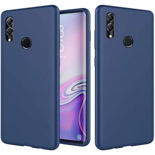 Huawei P Smart 2019/Honor 10 Lite Coque Ultra Mince Liquide Pour Gel Doux Microfibre De Caoutchouc Rayure Protecteur Cas(Bleu)
