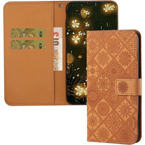 Coque Pour Samsung Galaxy S10e Pu En Tpu Flip Support Fonction Coque De Pour Galaxy S10e. Brown Xch