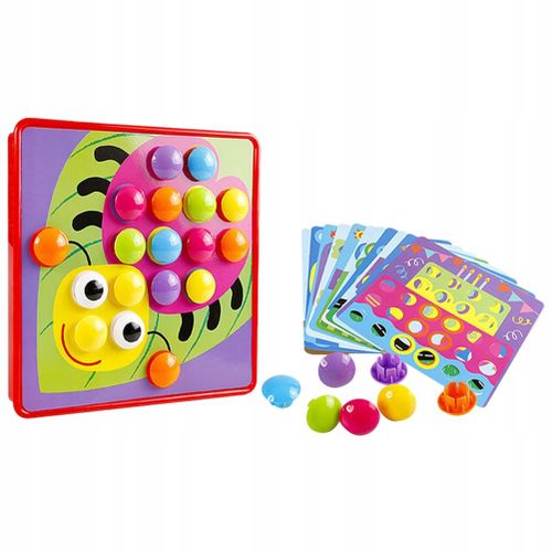 1 Jeu De Boutons De Bricolage Jouet De Mosaique De Bricolage
