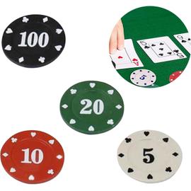Boite 100 jetons poker pour jeu de société comptage