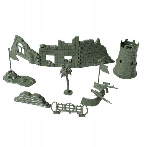 Kit De Jouet De Modele De Clôture Militaire Assemblage De Bricolage