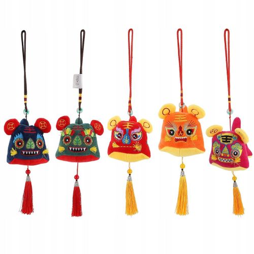 5 Pieces Poupées Chinois Nouvel Ornement De Tigre